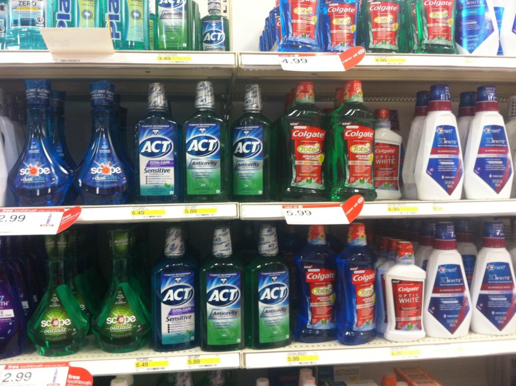 What brands of mouthwash are available for people with sensitive teeth?