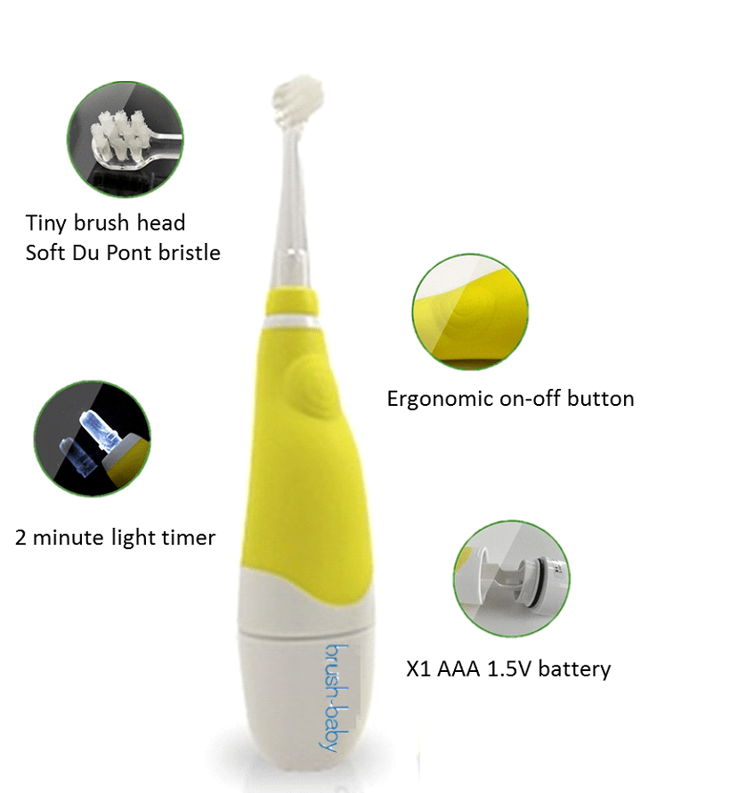 BrushBaby Baby Sonic Electric Toothbrush Review ToothStars